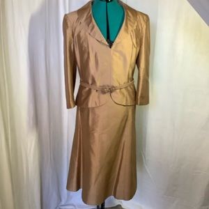Watters & Watters silk skirt suit